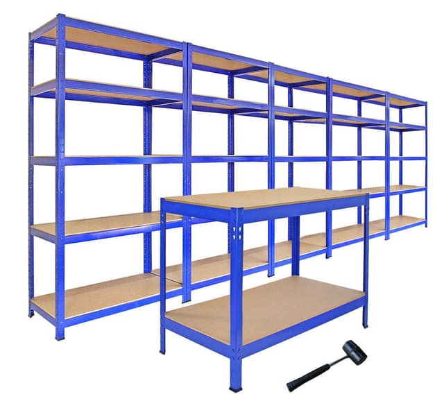 Reolpakke - Tilbudstilbud - Boltløse 5-lags garagereoler