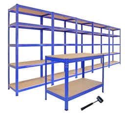 Reolpakke - Tilbudstilbud - Boltløse 5-lags garagereoler