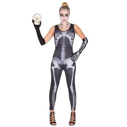 Skelet dragt Halloweenkostume
