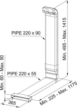Franke sirkuleringssett for platetoppventilasjon (NBR FRK)