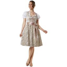 tectake Damdräkt midi-dirndl Ella strl. 46, champagne