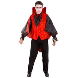tectake Grev Dracula kostume M, sort