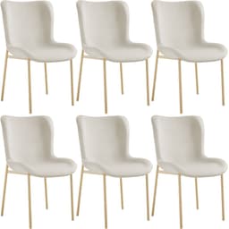 tectake Stoppad stol Tessa 6-pack