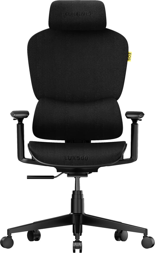 Elements LUX 500 spelstol i mjukt tyg (grå)