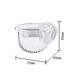 Honningkrukke Fuglemater: Hengende Papegøyematbolle med Avtakbar Design Hvit