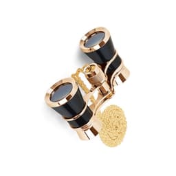 Mustat ketjukiikarit - 3x25mm kompaktit teatterikiikarit ruostumattomasta teräksestä valmistetulla rungolla