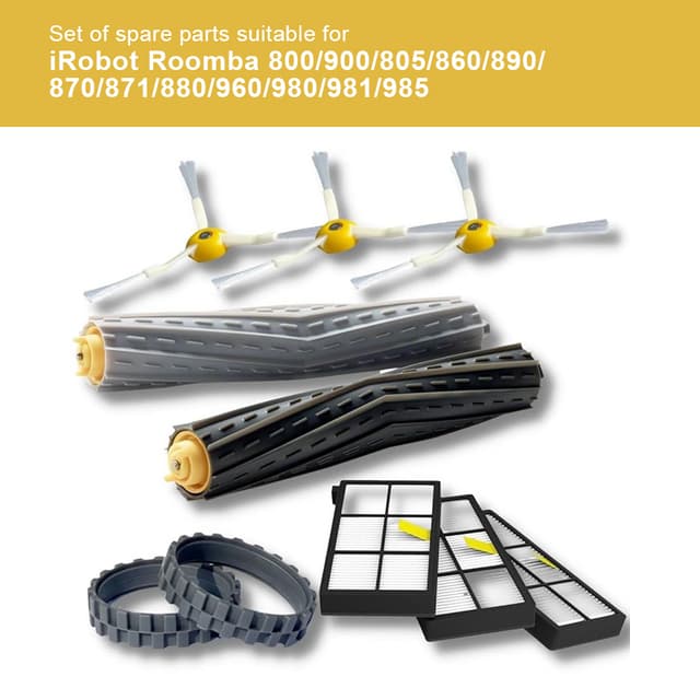 Repuestos Para IRobot Roomba 800 Y 900 Series – Filtro Y Cepillo De Recambio, Compatible Con Modelos 880, 890, 860, 870, 980