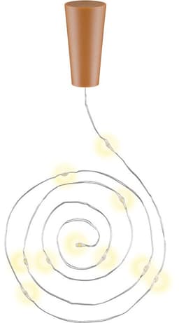 3 x 10 LED flaskelamper, inkl. Timer