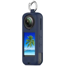 Insta360 X5 Silikondeksel: Full Beskyttelse & Linsebeskyttelse Blå