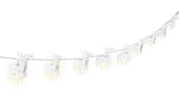 Strengelys ""Reinsdyr"" med 10 lysdioder, hvit