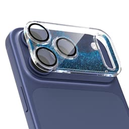 PC Kameralinsebeskytter Kompatibel med iPhone 17 Pro Max - Anti-Riper, Fallbeskyttelse Blå