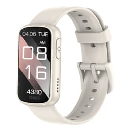 Smartklokke med pulsmåler, søvnmåler, skritteller Beige