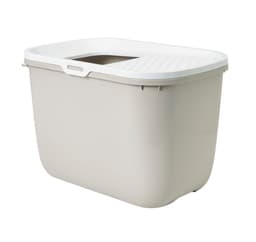 Kissanhiekkalaatikko Hop-In 58,5x39x39,5cm valkoinen/beige