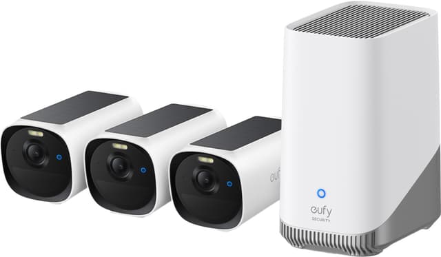 Eufy eufyCam E40 overvågningskamera + HomeBase S380 (3-pak)