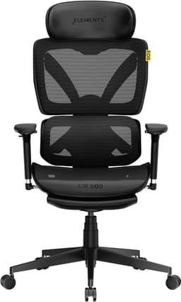 Elements AIR 600 Mesh gamingstol (sort)
