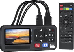 Video till Digital Omvandlare 4K HDMI/CVBS/VGA/YPBPR Input Video-inspelare från VCR, DVD, VHS, Hi8, videokameror 4K inspelning 1080P 60FPS