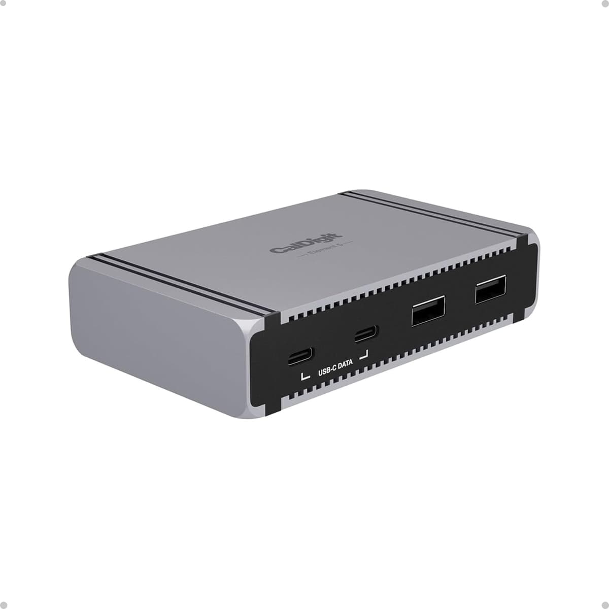 CalDigit E5 Element 5 – Hub Thunderbolt 5 Con 9 Porte, Ricarica 90W E Fino A 3 Display 4K