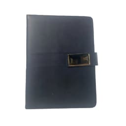 A5 Business Notatbok med Magnetisk Lås, PU Hardcover og Pennholder Sort