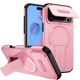 2-i-1 Magnetisk Flip Vinduetui Kompatibelt med iPhone 17 - Støtsikkert & Varmeavledning Rosa