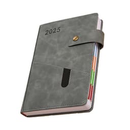 2025 Planner - A5 Notesbog med Daglige Sider Grå