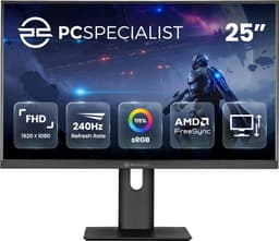 PCSpecialist GD-25F240 24.5" FHD/IPS/240Hz/1ms gamingskjerm