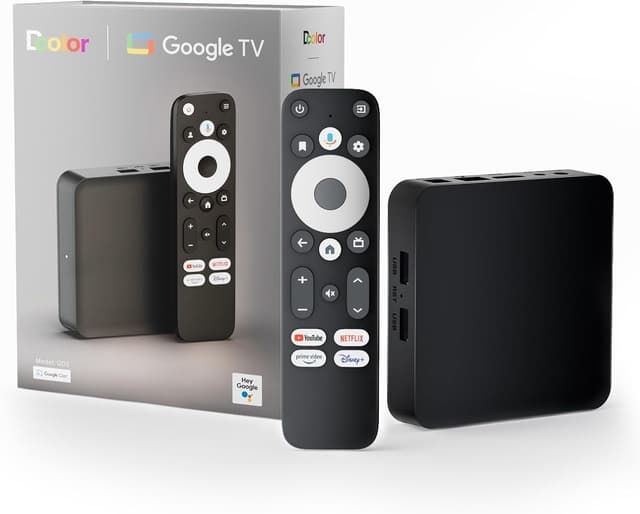 Android Google TV Certified 4K Streamer Media Player Box Voice Assistant Remote Chromecast Built-In Smart Home Control