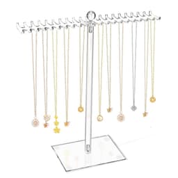 Klar Akryl Halsband Displayställ - Elegant Smyckesorganisatör