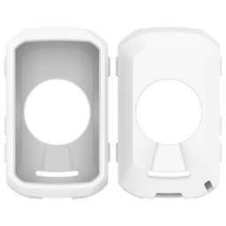 Hvidt silikonebeskyttelsesetui kompatibelt med Garmin Edge 850 & Edge 550 cykelcomputer