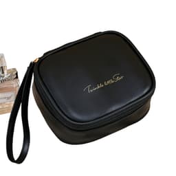 Bærbar makeuptaske med håndledsrem Sort