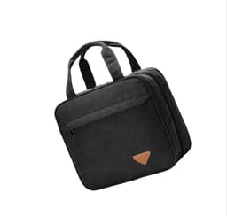 Ny sminkeveske i lerret, kosmetikkorganizer med flere rom