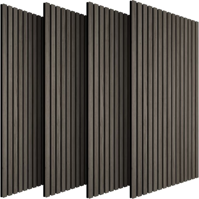 tectake Akustikpaneler Sonic Wall med träfaner 4-pack