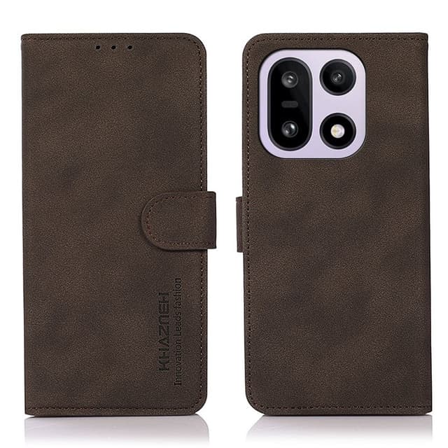 SKALO OnePlus 15 KHAZNEH Flip Cover - Brun