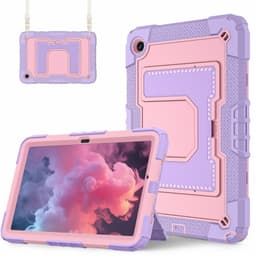 SKALO Samsung Galaxy Tab A11+ Armor Ställ Axelrem Skal - Lila