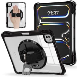 SKALO iPad Pro 11"" M4 (2024) Ekstra Stødsikkert Armor 360 Håndtag/Stativ Cover - Sort