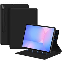 SKALO Samsung Galaxy Tab S10 FE+ Magnetic Fold PU-Læder Cover - Sort