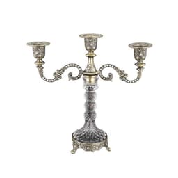 Elegant Trehodet Lysestake i Sink Legering - Europeisk Stil Kandelaber for Bryllup, Middag og Hjemmeinnredning Bronse