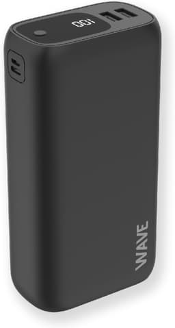 Wave Ultrapower backup-strømforsyning, 30 000 mAh, sort