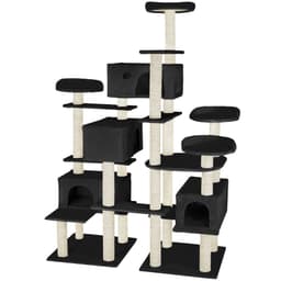 tectake Kradsetræ Entissar 138 x 60 x 214 cm Sort