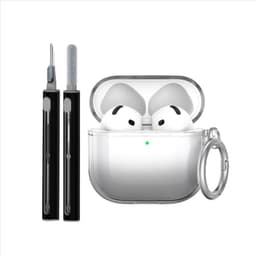 Skyddande TPU-fodralset för Apple AirPods 4 med rengöringspenna och ny