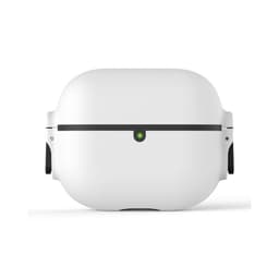 Beskyttende silikondeksel kompatibelt med AirPods 3 - Støtsikkert og støvtett deksel Hvit