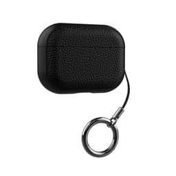 TPU Lædertekstur Beskyttelsesetui Kompatibelt med AirPods Pro 2/Pro Sort