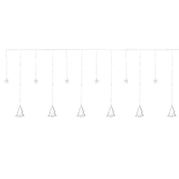 ECD Germany LED vindueslysgardin 220 cm med 138 LED'er varm hvid