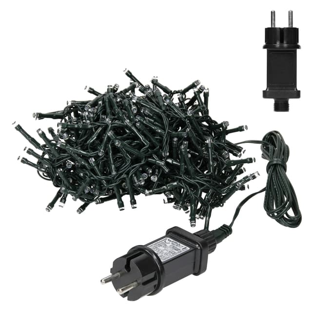 ECD Germany LED-ljusridå 3m 90 varmvita lysdioder, Icicle Lights LED IP44