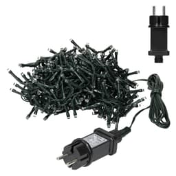 ECD Germany LED-ljusridå 3m 90 varmvita lysdioder, Icicle Lights LED IP44