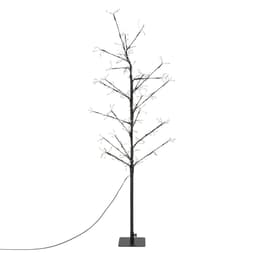 ECD Germany LED-träd med 240 varmvita lysdioder, 120 cm, ljusgran med timer