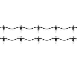 ECD Germany Lyskæde til udendørs brug 360 cm med 10 pærer i varm hvid