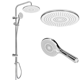 ECD Germany Duschsystem rostfritt stål, munstycken mot kalkavlagringar