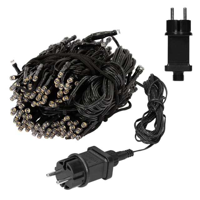 ECD Germany Flagstangslyskæde, 6 ledninger, hver 2,08 meter lange, med 192 LED