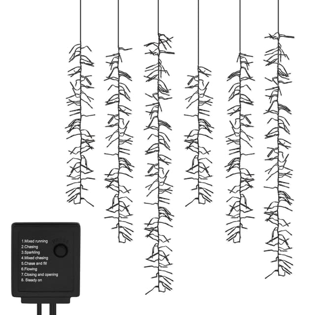 ECD Germany Led Büschel Lichterkette 22m mit 3000 Leds Warmweiß