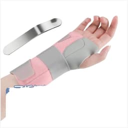 Håndleddsstøtte med aluminiumskinne for høyre hånd - Justerbar håndleddsstøtte for forstuinger og støtte Rosa L